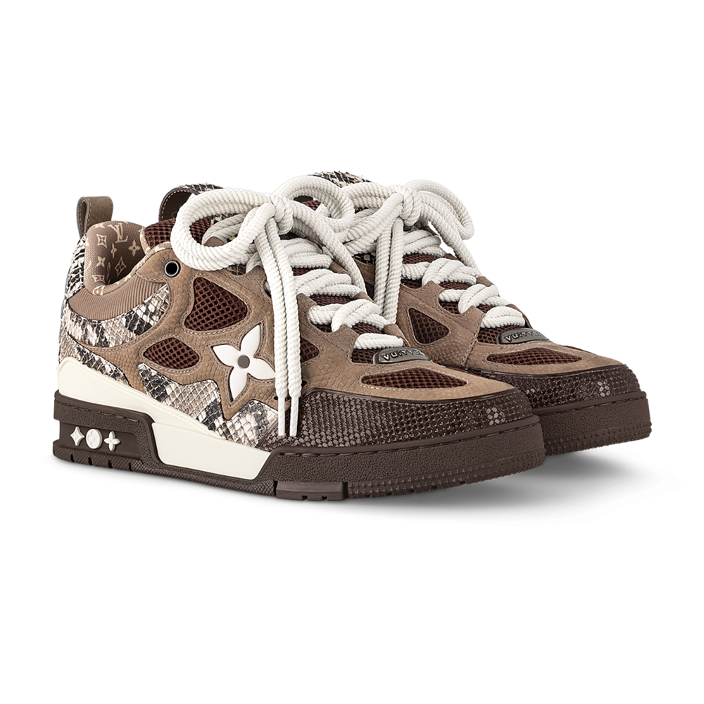 LV Skate Python Brown