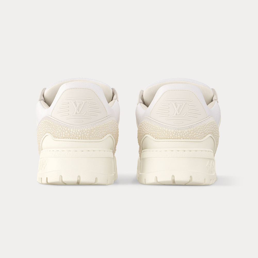 LV Maxi Trainers with Swarovski Crystals White